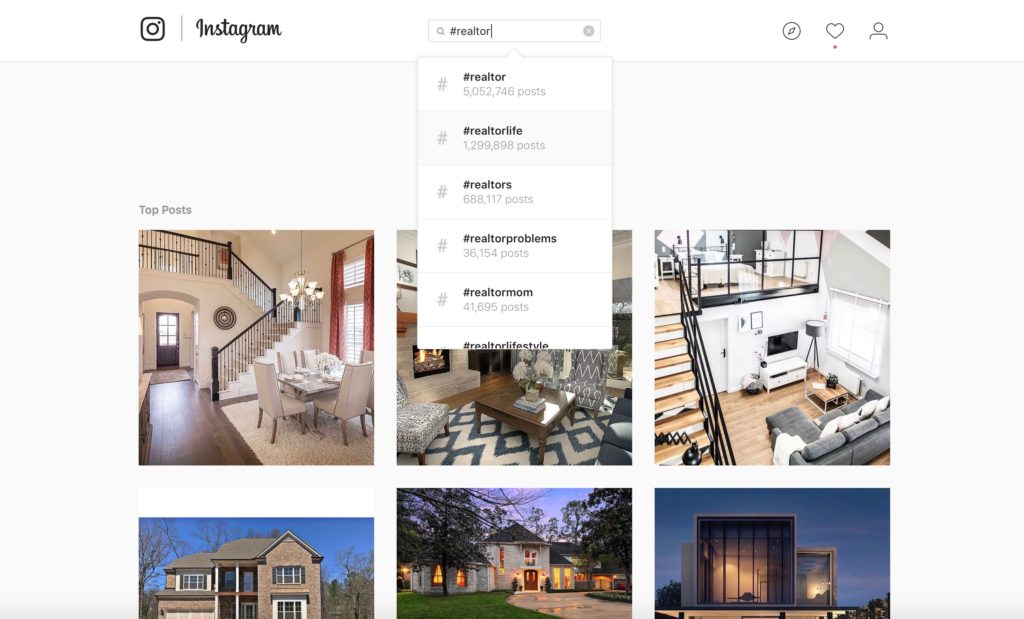 Realty hashtags