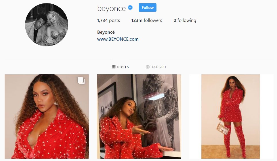 beyonce instagram 