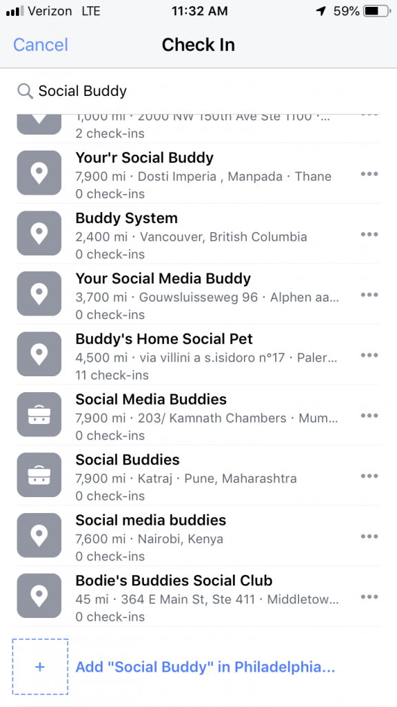 create instagram location