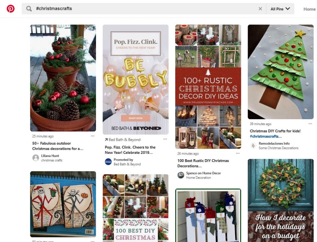 pinterest hashtag