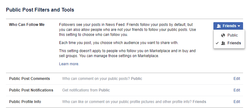 facebook public posts