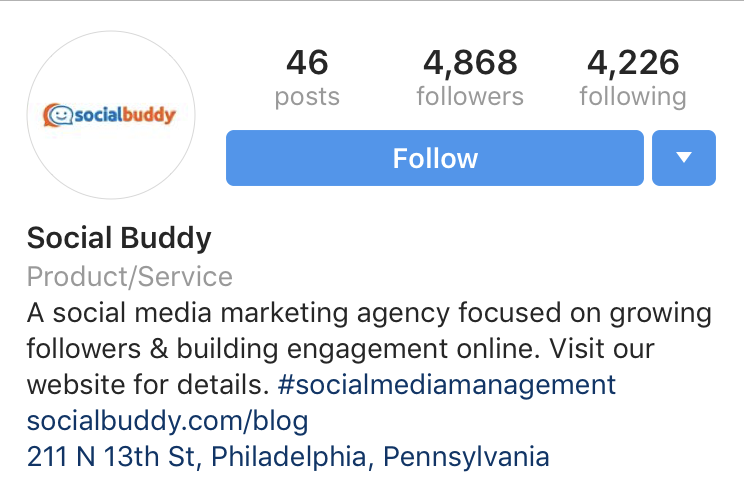 add hashtag to instagram bio