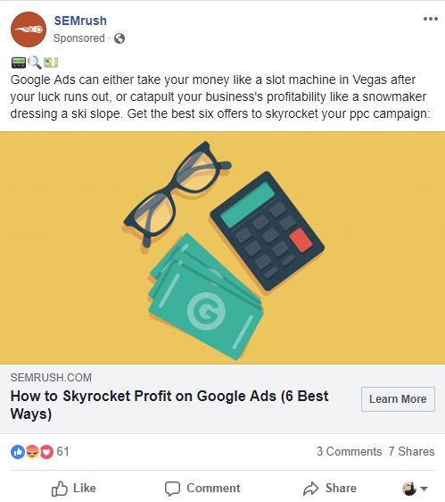 facebook relevance score 