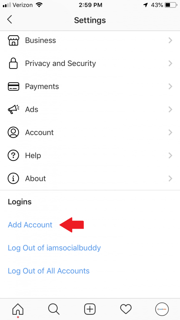 create a second instagram