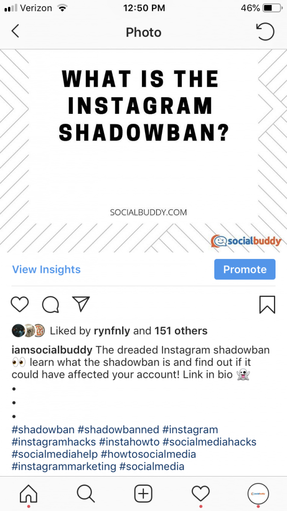 hide instagram hashtags