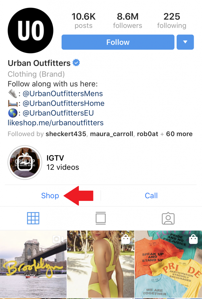 instagram shopping