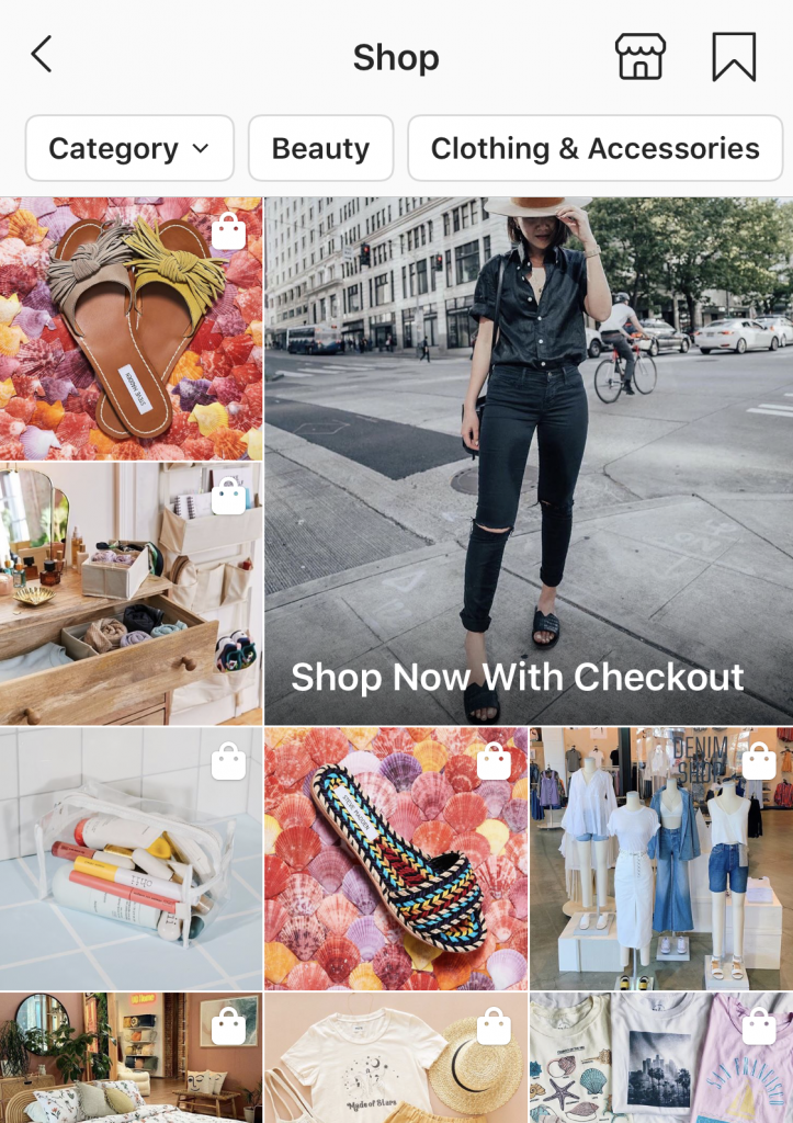 instagram explore shopping